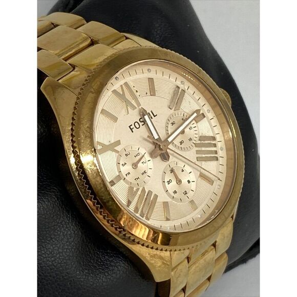 Fossil AM4511 Womens Stainless Steel Analog Rose Gold Dial Quartz Watch XX425 - Picture 5 of 12